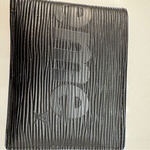 Louis Vuitton Supreme Black Textured Wallet